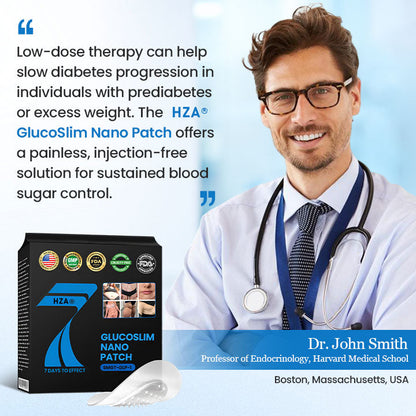 HZA® GlucoSlim Nano Patch — Slimming and Firming, Supports Blood Sugar Management, Injection-Free, Visible Results in 7 Days!