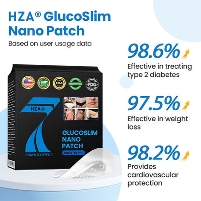 HZA® GlucoSlim Nano Patch — Slimming and Firming, Supports Blood Sugar Management, Injection-Free, Visible Results in 7 Days!